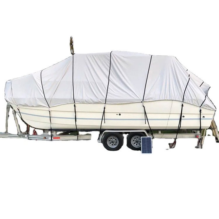 High Quality Outdoor Uv and Dust Protection 210D Oxford Boat Cover Waterproof Trailer Boat Cover